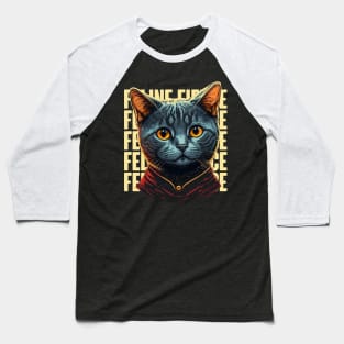 Mr Cat Baseball T-Shirt